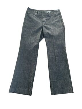 Vintage Gap Curvy Fit Flared Leg Trouser Jeans Dark Gray Wash Size 10A